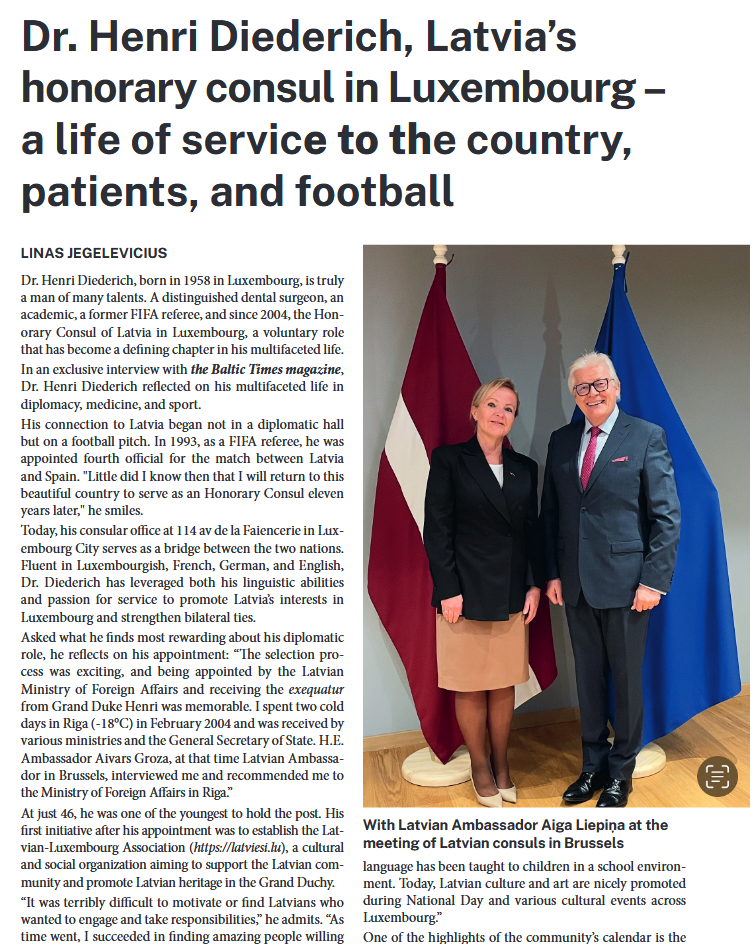 Dr. Henri Diederich: A Life of Service to Latvia, Patients, and Football